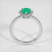 0.77 Ct. Emerald Ring, Platinum 950 3