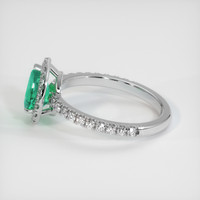 0.77 Ct. Emerald Ring, Platinum 950 4