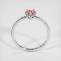 0.83 Ct. Padparadscha Sapphire Ring, Platinum 950 3