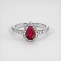 0.99 Ct. Ruby Ring, Platinum 950 1