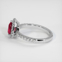 0.99 Ct. Ruby Ring, Platinum 950 4