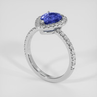 2.04 Ct. Blue Sapphire Ring, Platinum 950 2