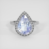 6.14 Ct. Blue Sapphire Ring, Platinum 950 1