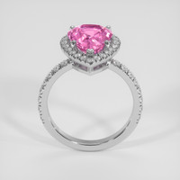 4.56 Ct. Purplish Pink Sapphire Ring, Platinum 950 3