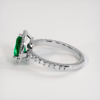 1.01 Ct. Emerald Ring, Platinum 950 4