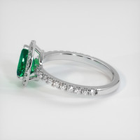 0.82 Ct. Emerald Ring, Platinum 950 4
