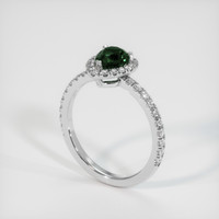 1.22 Ct. Green Sapphire Ring, Platinum 950 2