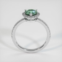 1.07 Ct. Bluish Green Sapphire Ring, Platinum 950 3