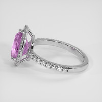 3.22 Ct. Pinkish Purple Sapphire Ring, Platinum 950 4