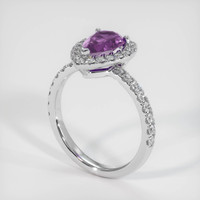 0.80 Ct. Sapphire Ring, Platinum 950 2