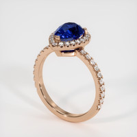 3.07 Ct. Sapphire Ring, 14K Rose Gold 2