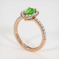 1.00 Ct. Gemstone Ring, 14K Rose Gold 2