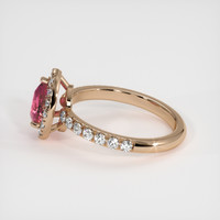 1.08 Ct. Sapphire Ring, 14K Rose Gold 4