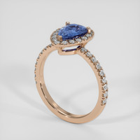 1.79 Ct. Blue Sapphire Ring, 14K Rose Gold 2