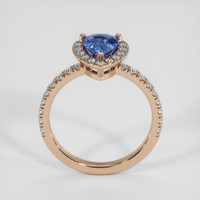 1.79 Ct. Blue Sapphire Ring, 14K Rose Gold 3