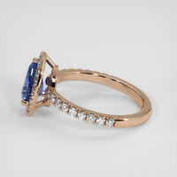 1.79 Ct. Blue Sapphire Ring, 14K Rose Gold 4