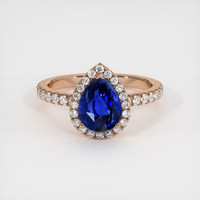 3.07 Ct. Sapphire Ring, 18K Rose Gold 1
