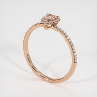 0.79 Ct. Sapphire Ring, 18K Rose Gold 2
