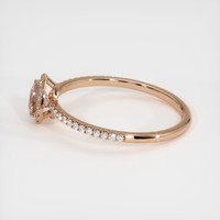 0.79 Ct. Sapphire Ring, 18K Rose Gold 4