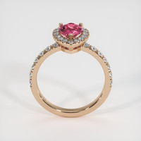 1.08 Ct. Padparadscha Sapphire Ring, 18K Rose Gold 3