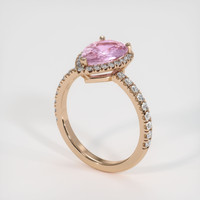 2.12 Ct. Sapphire Ring, 18K Rose Gold 2