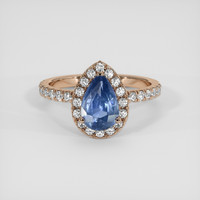 1.79 Ct. Blue Sapphire Ring, 18K Rose Gold 1
