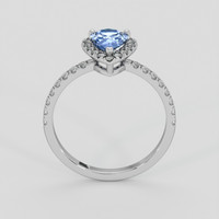 1.11 Ct. Blue Sapphire Ring, Silver 3