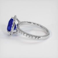 2.14 Ct. Blue Sapphire Ring, 10K White Gold 4