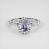 1.69 Ct. Purple Sapphire Ring, 10K White Gold 1