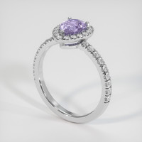 1.69 Ct. Purple Sapphire Ring, 10K White Gold 2