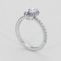 1.45 Ct. Blue Sapphire Ring, 10K White Gold 2