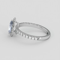 1.45 Ct. Blue Sapphire Ring, 10K White Gold 4