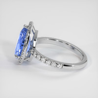 3.04 Ct. Sapphire Ring, 14K White Gold 4