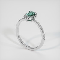 0.90 Ct. Gemstone Ring, 14K White Gold 2