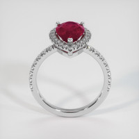 2.58 Ct. Ruby Ring, 14K White Gold 3