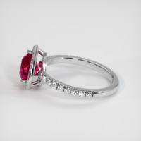 2.01 Ct. Ruby Ring, 14K White Gold 4