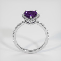 3.29 Ct. Sapphire Ring, 14K White Gold 3