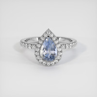 2.46 Ct. Sapphire Ring, 14K White Gold 1