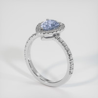 2.46 Ct. Sapphire Ring, 14K White Gold 2