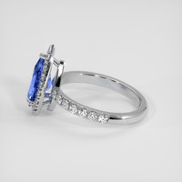 1.60 Ct. Blue Sapphire Ring, 14K White Gold 4