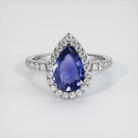 2.45 Ct. Color Change Sapphire Ring, 14K White Gold 1