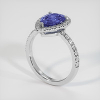 2.45 Ct. Color Change Sapphire Ring, 14K White Gold 2