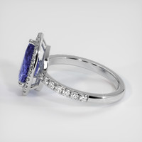 2.45 Ct. Color Change Sapphire Ring, 14K White Gold 4