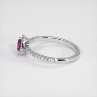0.52 Ct. Sapphire Ring, 14K White Gold 4