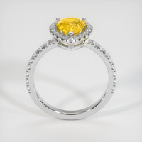 1.58 Ct. Yellow Sapphire Ring, 14K White Gold 3