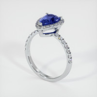 1.97 Ct. Sapphire Ring, 18K White Gold 2