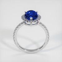 3.07 Ct. Sapphire Ring, 18K White Gold 3