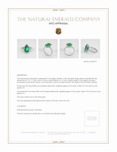 Emerald Ring 2.68 Ct. 18K White Gold Appraisal