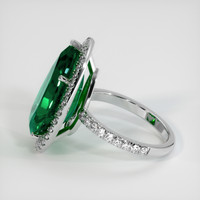 7.61 Ct. Emerald Ring, 18K White Gold 4