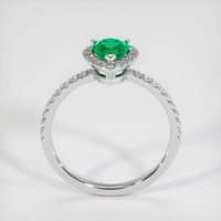 0.56 Ct. Emerald Ring, 18K White Gold 3